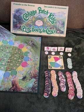 Vintage Cabbage Patch Kids - Friends to the Rescue Board Game (1984)